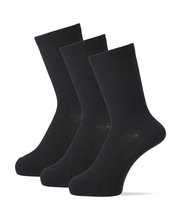 3足組】JOSE スクールソックス 20cm丈 無地 リブ 消臭 破れにくい 学校